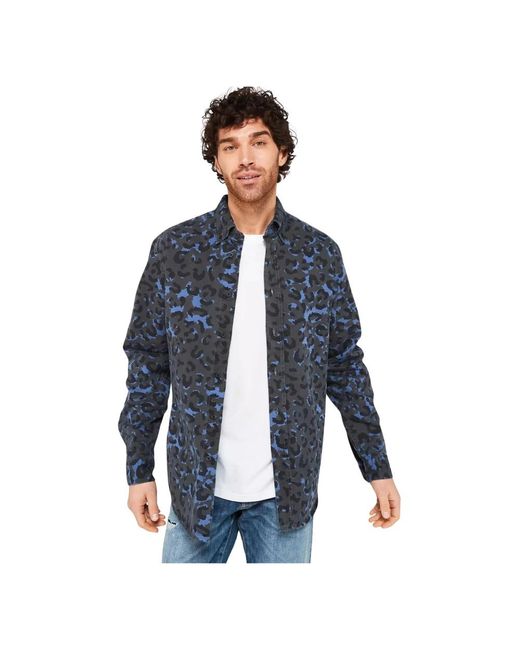 HUGO Casual Hemden in het Blue voor heren
