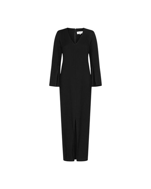 Envelope Kleedjes ,Zwart ,Wol Stijlvolle Roanne Jurk Van Wol in het Black