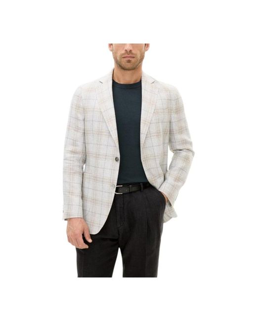 Oscar Jacobson Gray Blazers for men