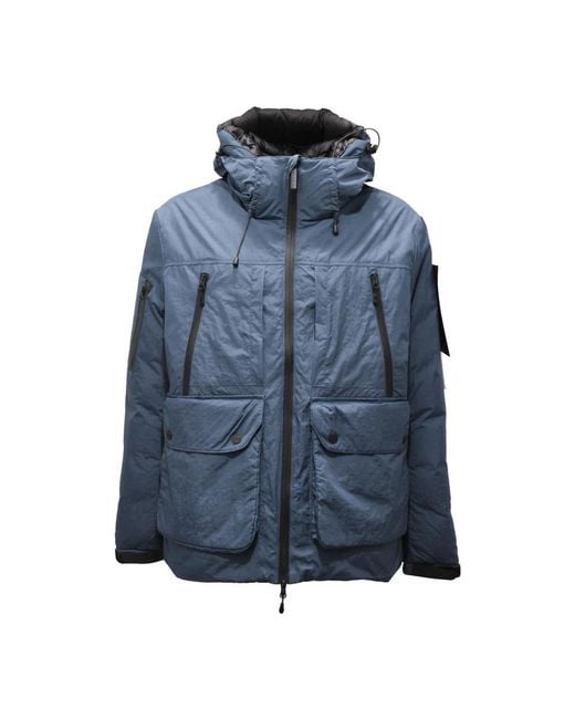 OUTHERE Blue Winter Jackets for men