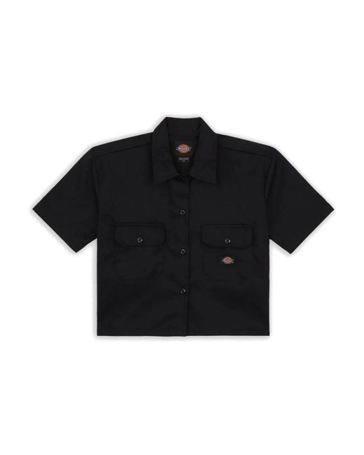 Dickies Overhemden ,Zwart ,Katoen Elegante Overhemd in het Black
