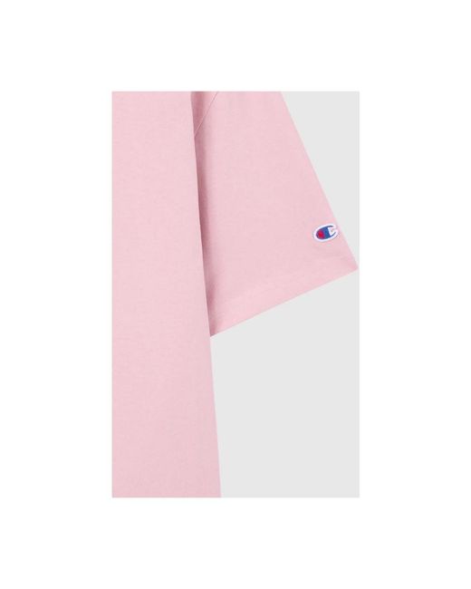 Champion T-Shirt Cotone in het Pink voor heren