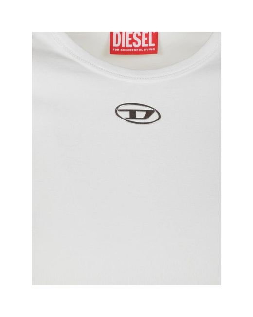 DIESEL White T-Shirts