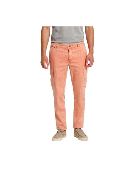 Mason's Orange Slim-Fit Trousers for men