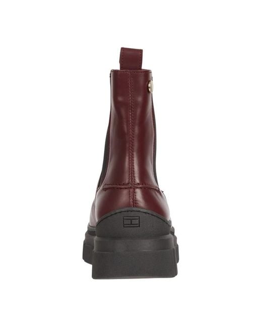 Tommy Hilfiger Brown Chelsea Boots