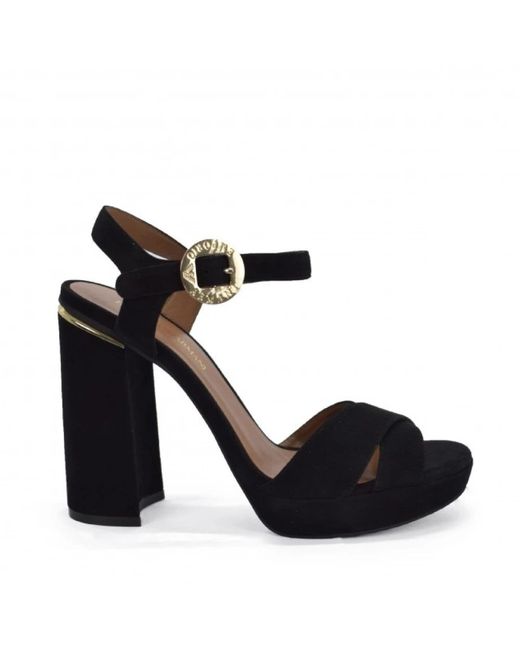 Emporio Armani Black High Heel Sandals