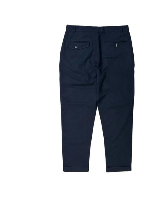 Universal Works Blue Cropped Trousers for men