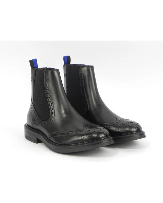 Marco Ferretti Black Chelsea Boots for men