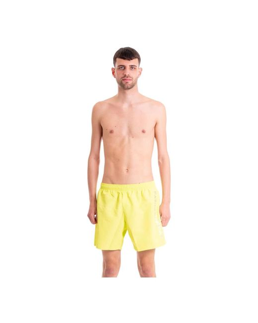 EA7 Strandbekleidung gewebte boxershorts in Yellow für Herren