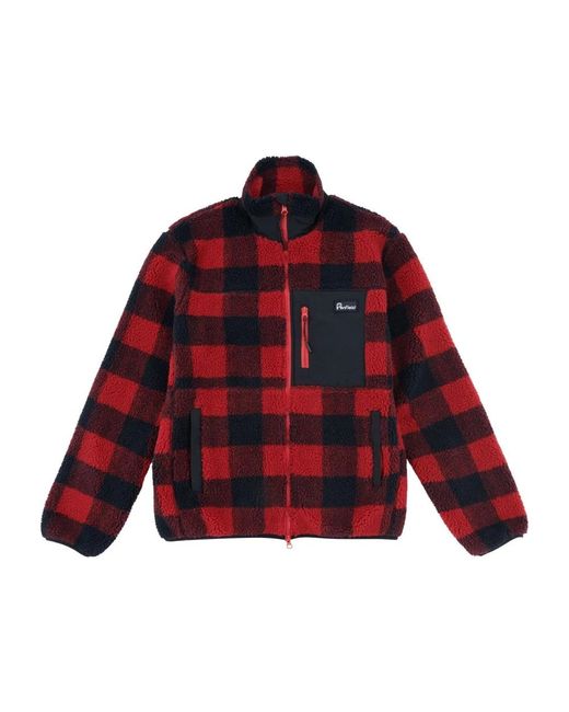 Penfield Hoodies & Sweatvesten ,Rood ,Geruite Mattawa Jas in het Red voor heren