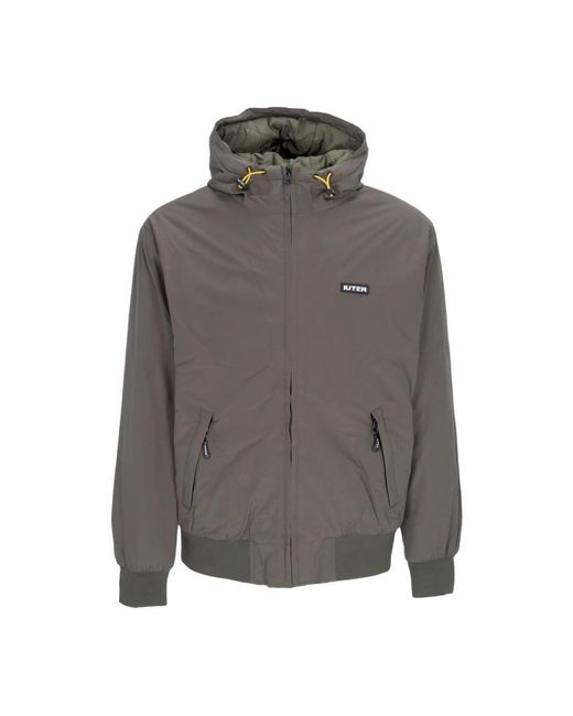 Iuter Jassen ,Groen ,Polyester Gewatteerde Shield Jas Met Capuchon in het Gray voor heren