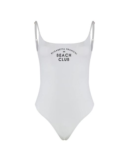 One-Piece Elisabetta Franchi de color White