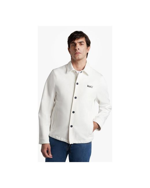 Kiton Weiße hemdjacke in White für Herren