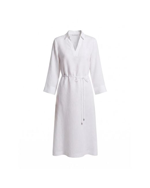Peserico White Midi Dresses