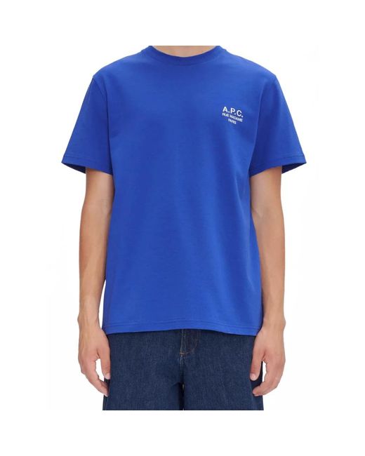 A.P.C. Blue T-Shirts for men