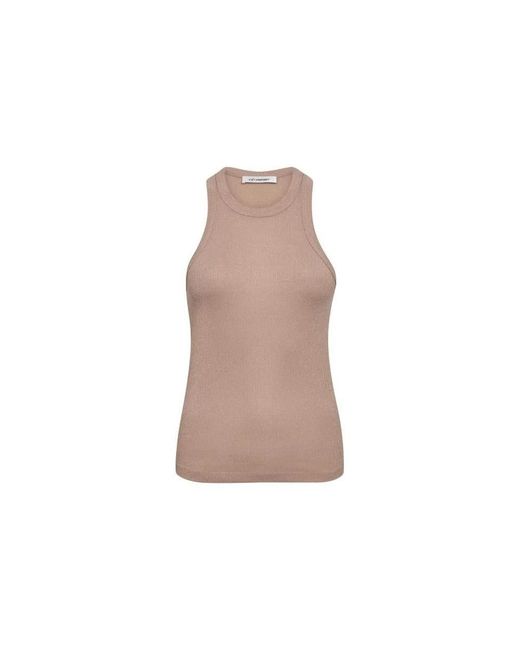 co'couture Brown Sleeveless Tops