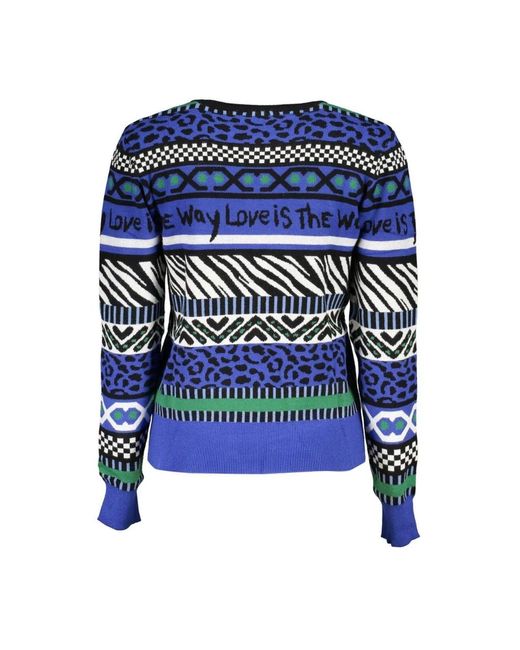 Desigual Blue Round-neck knitwear