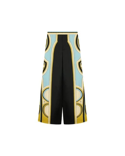 LaDoubleJ Green Wide-Leg Club Trousers