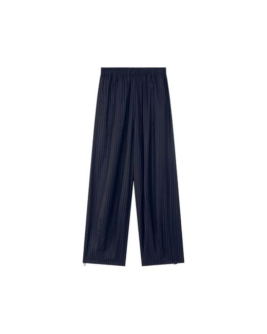 Frankie Shop Blue Wide Trousers