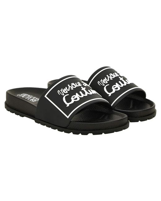 Sliders di Versace in Black