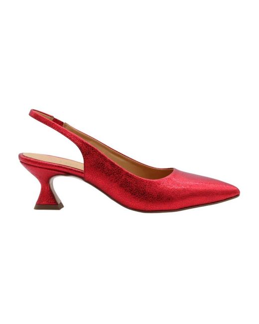 CTWLK Red Stilvolle Slingback Sandalen