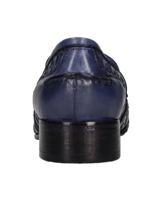 JP/DAVID Blue Loafers