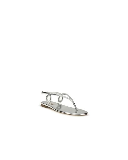 Casadei White Flat Sandals