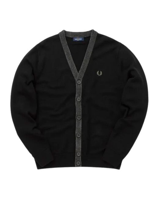 Fred Perry Black Cardigans for men