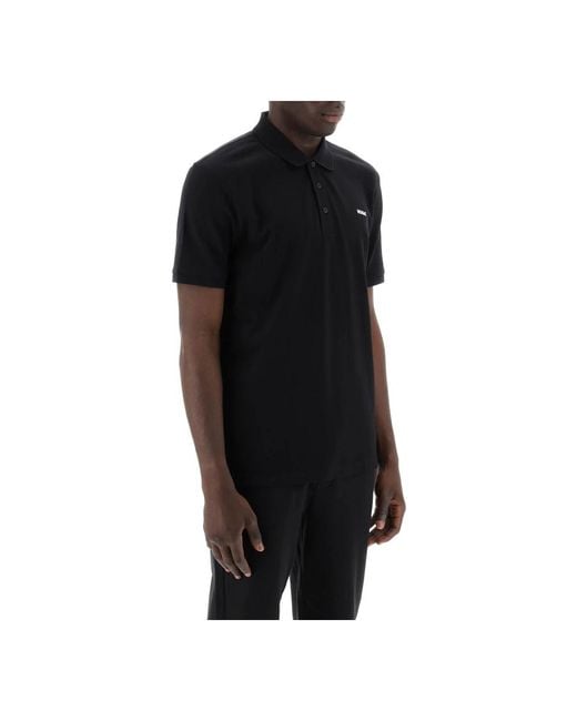 HUGO Black Polo Shirts for men