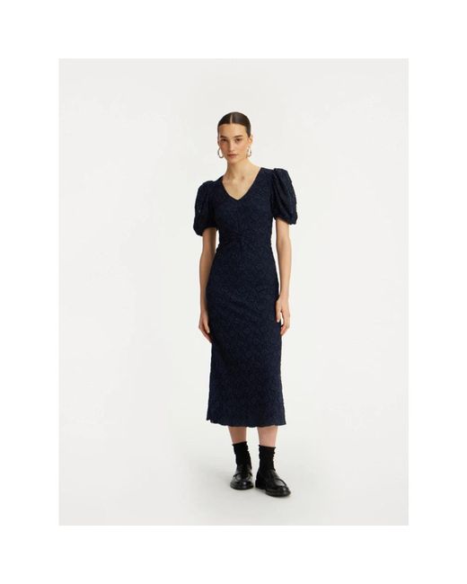 ROTATE BIRGER CHRISTENSEN Midi Dresses in het Blue