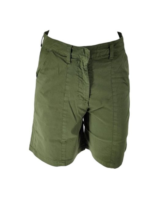 Bomboogie Green Casual Shorts