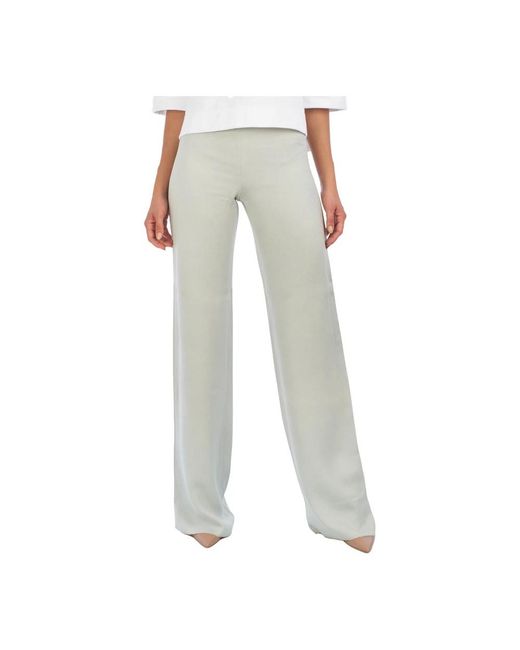 Emporio Armani Gray Wide Trousers
