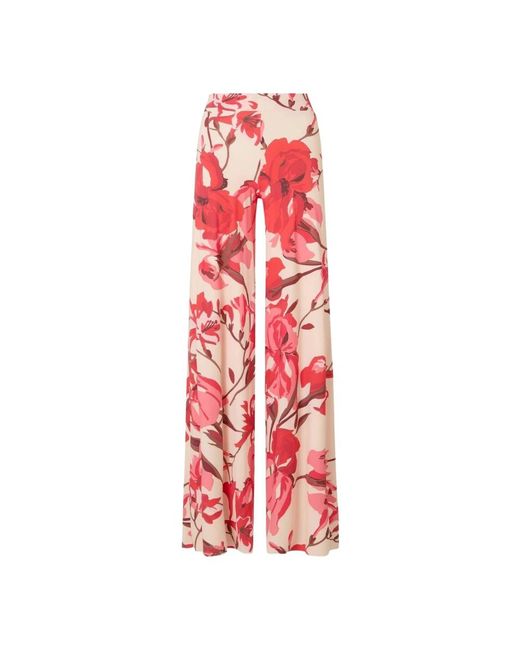 Chiara Boni Red Wide Trousers