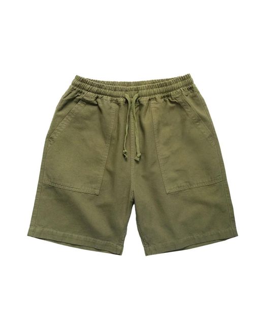 Service Works Green Casual Shorts for men