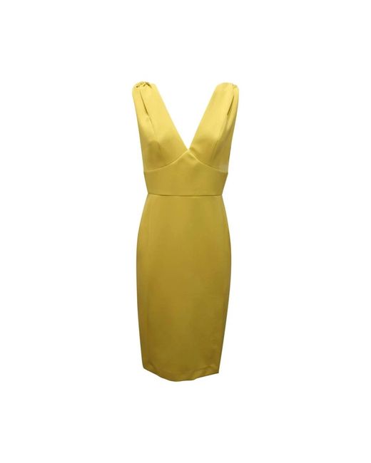 Sandro Ferrone Yellow Midi Dresses