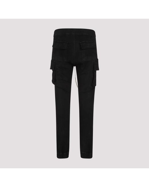 Trousers > slim-fit trousers Rick Owens pour homme en coloris Black