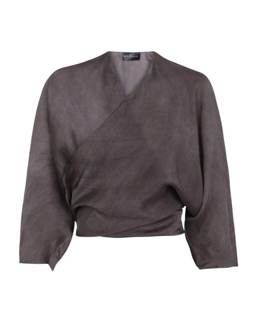 Cortana Overhemden ,Grijs ,Constanza Wrap Jacket in het Gray