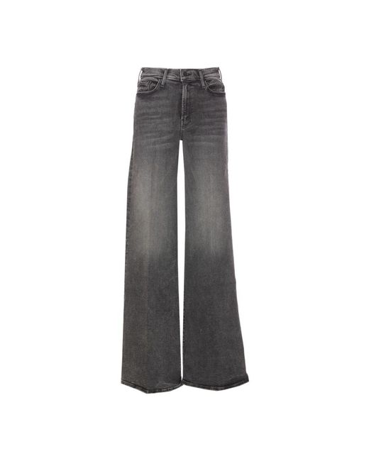 Mother Jeans ,Grijs ,Katoen Grijze Twister Heel Jeans in het Gray