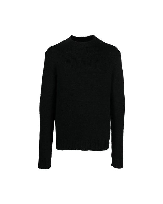 Jil Sander Black Round-Neck Knitwear for men