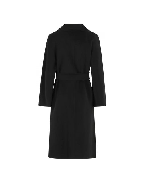 Max Mara Black Belted Coats