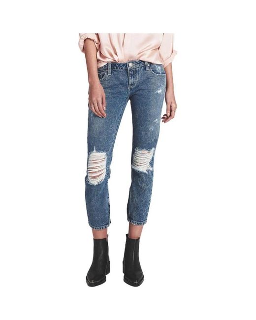 One Teaspoon Blue Cropped Jeans