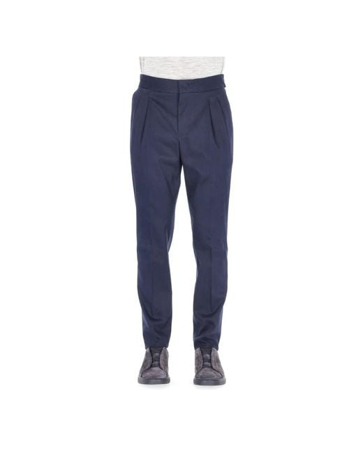 PT Torino Blue Suit Trousers for men