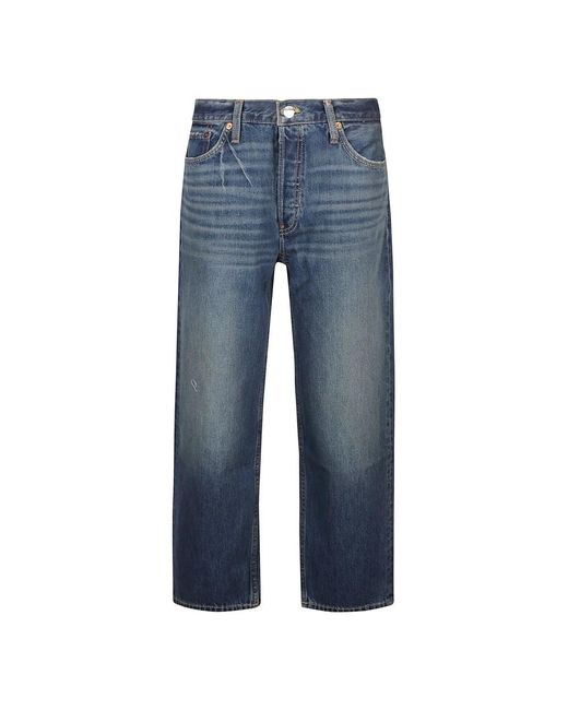 Re/done Blue Cropped Jeans