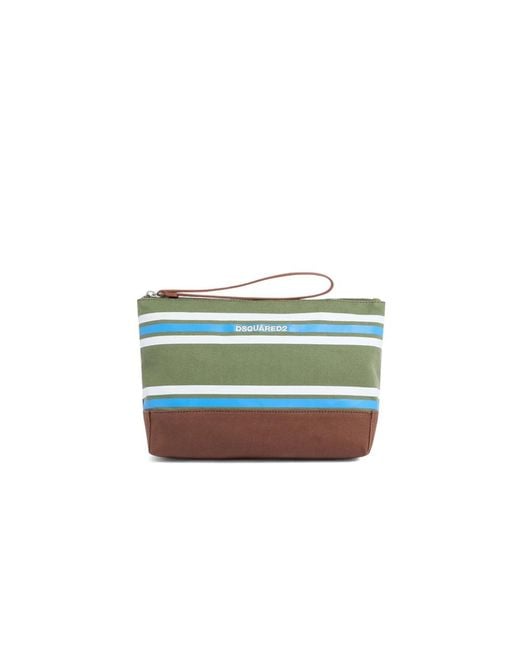 DSquared² Green Toilet Bags