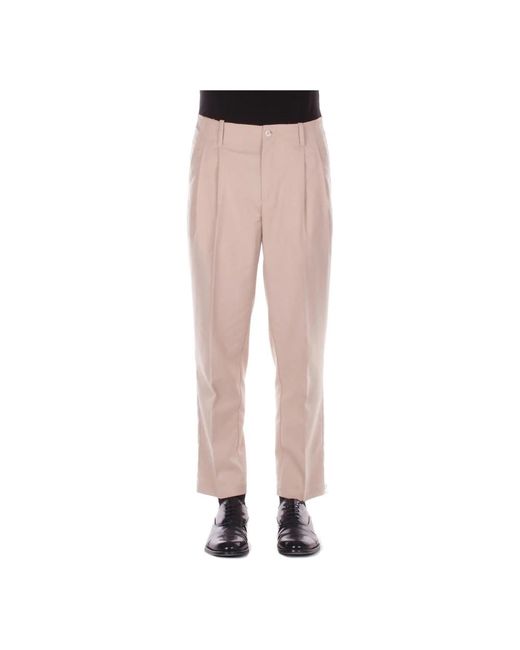 John Richmond Pink Straight Trousers for men