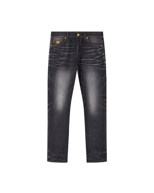 Slim-Fit Jeans Versace pour homme en coloris Gray