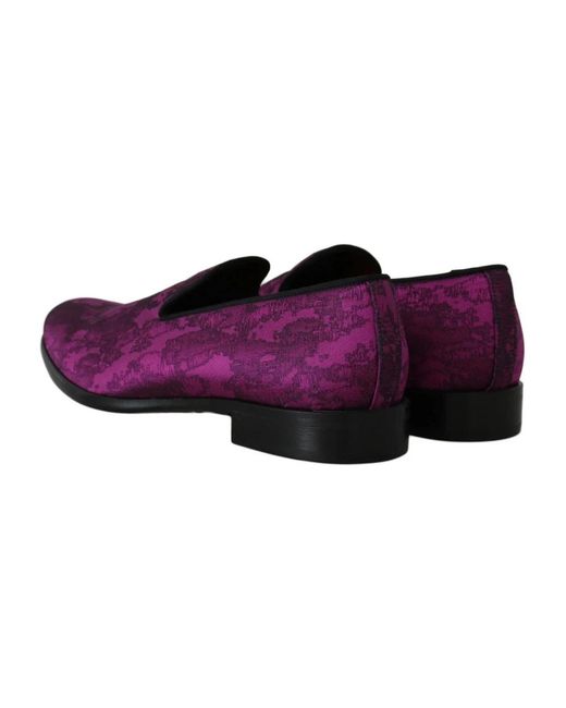 Dolce & Gabbana Purple Loafers for men