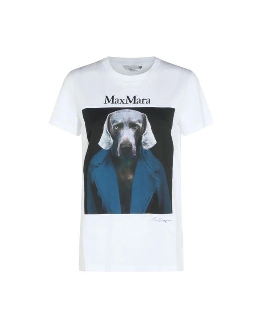 Max Mara Blue T-Shirts