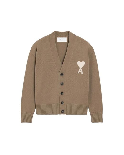 AMI Brown Cardigans for men