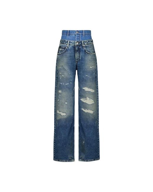 Dolce & Gabbana Blue Wide Jeans